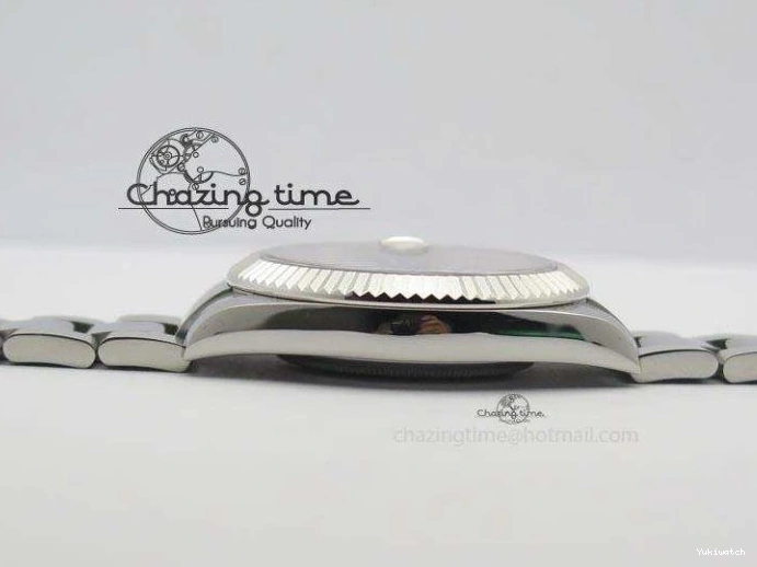 Gray SS Dial A3136 Sliver On Sticks 41mm SS Bracelet Markers Datejust II 116334 1225